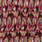 1 Yard Peach Eggplant Magenta Retro Ovals Silk Jersey 44" Wide Stretch Designer Fabric